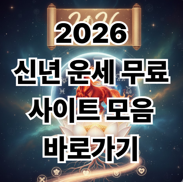 2026 신년 운세 무료 사주 바로가기 썸네일