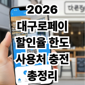 대구로페이 할인율 한도 사용처 충전 총정리